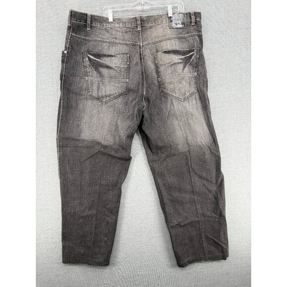 X-Clusive by South Pole Baggy Y2K Jeans Mens 48x28 Hip Hop Streetwear Fade - Picture 2 of 10